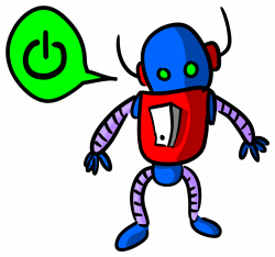 Robot | Free Stock Photo | Illustration of a blue cartoon robot ...