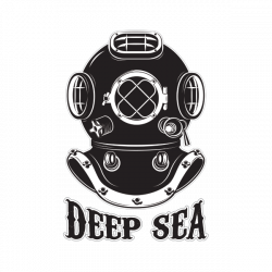 Printed vinyl Vintage Deep Sea Diver | Stickers Factory