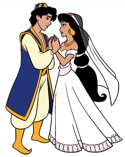 Aladdin and Jasmine Clip Art | Disney Clip Art Galore