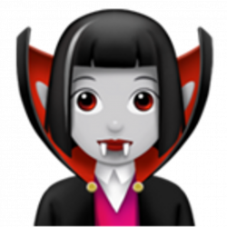 iphone emoji vampire woman