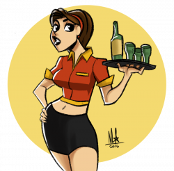 Waitress by Lord-Of-The-Guns on DeviantArt