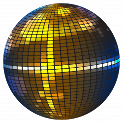 Clipart - Colorful Disco Ball