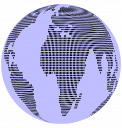 Clipart - World Map Dots 3 Globe