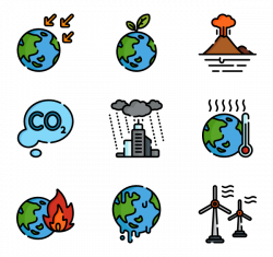 3 global warming icon packs - Vector icon packs - SVG, PSD, PNG, EPS ...