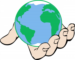 Clipart - World in Hand