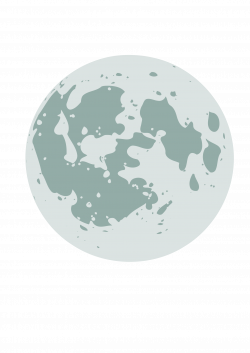 Clipart - Cartoon style moon