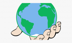 Ground Clipart Earth - World In Hand Clipart #1116689 - Free ...