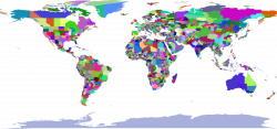 Clipart - Colorful World Map
