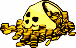 Public Domain Clip Art Image | Skull & Money | ID: 13921842616126 ...