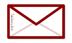 Clipart - Envelope with some alien writing