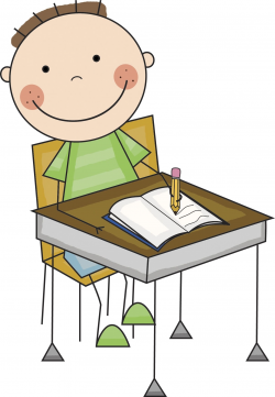 Student Writing At Desk Clipart | Writings and Essays Corner
