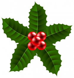 Large Christmas Holly PNG Clip Art Image | Для моего Хобби ...