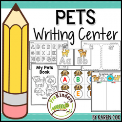 Pets Writing Center for Pre-K & K | Write the Room & More
