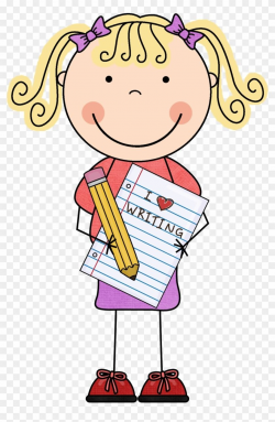 Girl Writing Clipart - Reading And Writing Poster - Free ...
