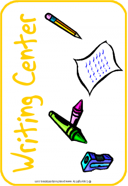 Writing Center Sign Clip Art free image