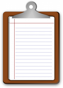 Clipart - Writing pad