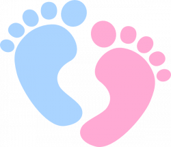Blue Baby Footprints clipart free image