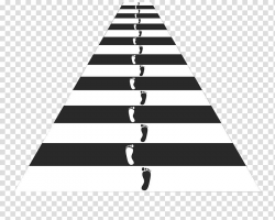 Pedestrian crossing Zebra crossing, The footprints on the ...