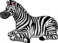 Zebra Sitting | Clipart Of Animals | Clip art, Zebras ...