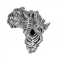 Africa zebra continent graphics design SVG DXF EPS Png Cdr ...