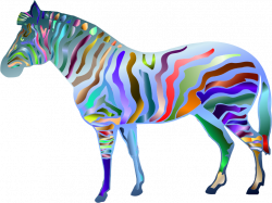 Clipart - Prismatic Zebra