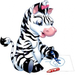 Funny cartoon zebra clip art zebra pictures clipart 2 ...