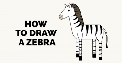 How to Draw a Zebra - Really Easy Drawing Tutorial