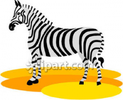Simple Zebra - Royalty Free Clipart Picture