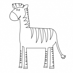clipartist.net » Clip Art » colorful animal zebra SVG