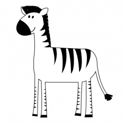 clipartist.net » Clip Art » colorful animal zebra super duper SVG