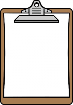 Clipboard Clipart - Letters