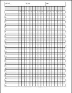 DIY Classroom Attendance Book - Free Printable Pages ...
