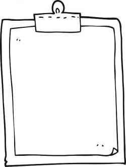 Clipboard clipart black and white 5 » Clipart Station