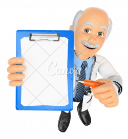3D Doctor with Blank Clipboard - Photos by Canva
