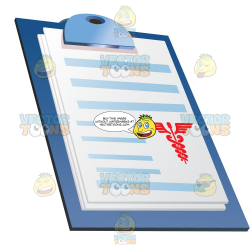 Papers Or Chart On Clipboard