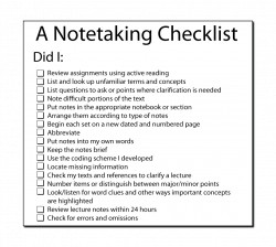 notes checklist - Acur.lunamedia.co