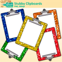Clipboard Clip Art: School Supply Graphics {Glitter Meets Glue}