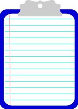 Clipboard Clipart by The Teal Paperclip | Teachers Pay Teachers