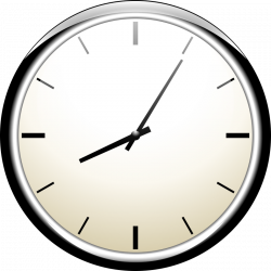 Clock clipart 8am - Pencil and in color clock clipart 8am