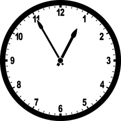 Clock 12:55 | ClipArt ETC