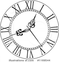 Clock Clipart #1169544 - Illustration by Vector Tradition SM