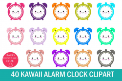 40 Kawaii Alarm Clock Clipart-Alarm Clock Clipart Cute