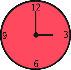 Red clock clipart - Clip Art Library