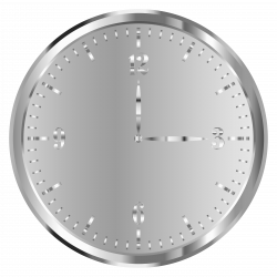 Stainless Steel Clock Icons PNG - Free PNG and Icons Downloads