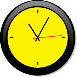 Clock Yellow A | Free Images at Clker.com - vector clip art online ...