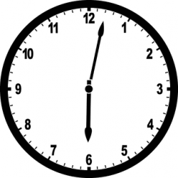 Clock 6:02 | ClipArt ETC