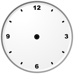 Analog Clock Without Hands Group (58+)