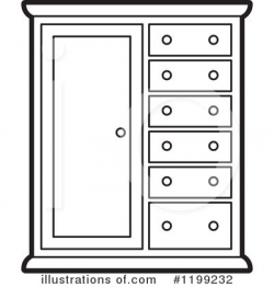 Cabinets Clipart #1078949 - Illustration by Lal Perera