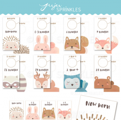 Woodland Animal Baby Closet Dividers and Labels Printable