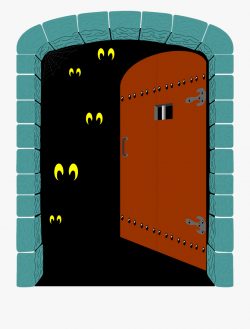 Closet Clipart Scary - Haunted House Door Clipart #759081 ...